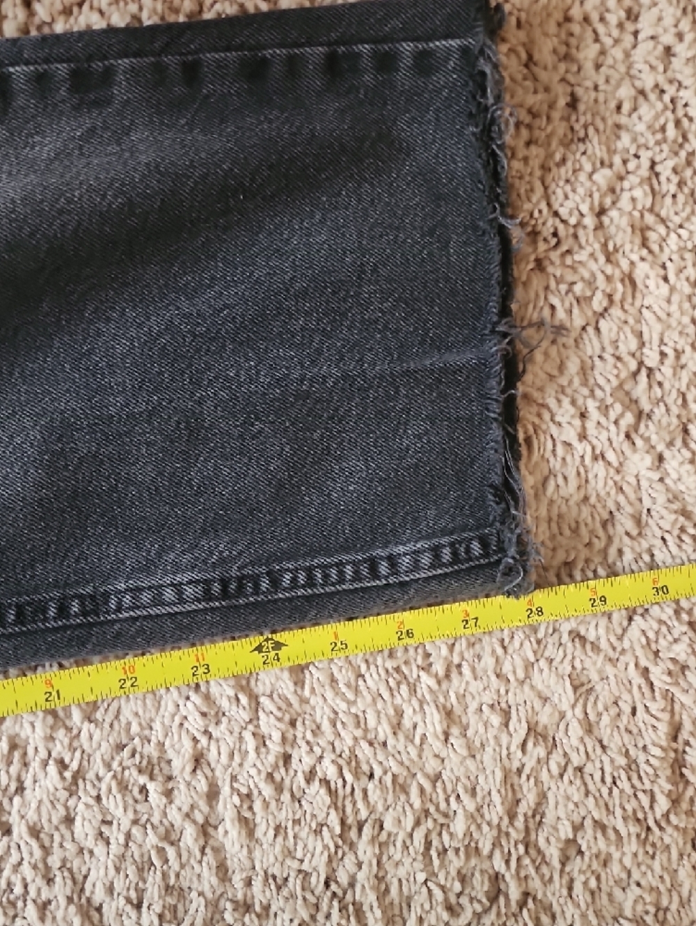 Zara Black High Rise Washed Straight Jeans - Picture 7 of 8